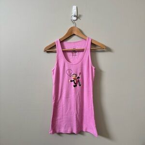 La Senza x Paul Frank pink ribbed Y2K tank top